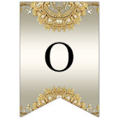 金ゴールド華美バンティング国旗 バンティングフラッグ (第2の旗)