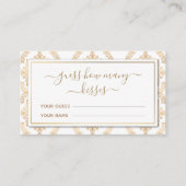 金ゴールド華美パターン推測キスゲーム数 エンクロージャーカード (正面)