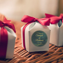 金ゴールド華美フレームとエメラルドグリーン結婚ズ