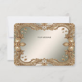 金ゴールド華美フレームサンキューカード サンキューカード (裏面)