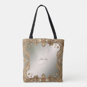 金ゴールド華美フレームトートバッグ トートバッグ (裏面)