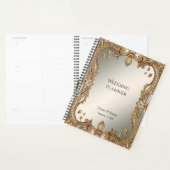 金ゴールド華美フレームプランナー プランナー手帳 (ディスプレー)