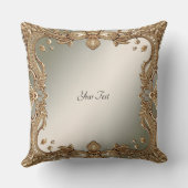 金ゴールド華美フレーム装飾用クッション クッション (裏面)