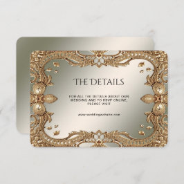 金ゴールド華美フレーム詳細エンクロージャカード エンクロージャーカード