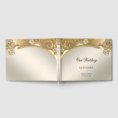 金ゴールド華美フローラゲストブック ゲストブック (全面)