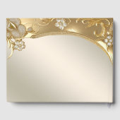 金ゴールド華美フローラゲストブック ゲストブック (裏面)