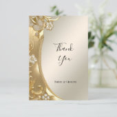 金ゴールド華美フローラサンキューカード サンキューカード (スタンド正面)