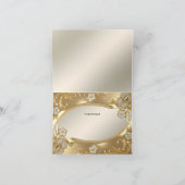 金ゴールド華美フローラサンキューカード サンキューカード (内部)