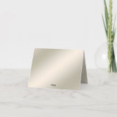 金ゴールド華美フローラサンキューカード サンキューカード (裏面)