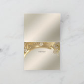 金ゴールド華美フローラサンキューカード サンキューカード (内部)