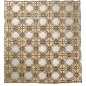 金ゴールド華美フローラシャワーカーテン シャワーカーテン (正面)