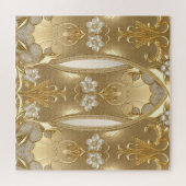 金ゴールド華美フローラジグソーパズル ジグソーパズル (横)