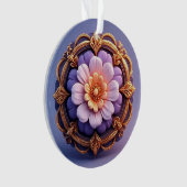 金ゴールド華美フローラデザイン オーナメント (正面)