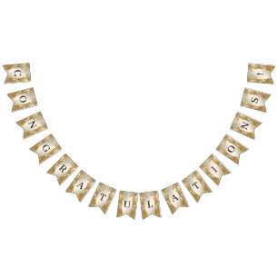 金ゴールド華美フローラバンティング国旗 バンティングフラッグ