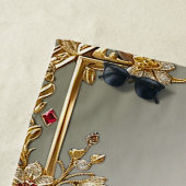 金ゴールド華美フローラビーチタオル ビーチタオル (インサイチュ)