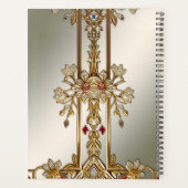 金ゴールド華美フローラフレームプランナー プランナー手帳 (裏面)