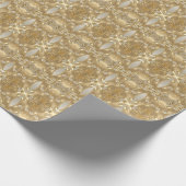 金ゴールド華美フローララップ紙 ラッピングペーパー (角)