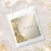 金ゴールド華美フローラ優先バッグ フェイバーバッグ (クリップ留めされた状態)