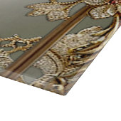 金ゴールド華美フローラ切断板 カッティングボード (角)