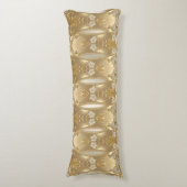 金ゴールド華美フローラ抱き枕 ボディピロー (正面縦)
