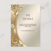 金ゴールド華美フローラ詳細エンクロージャカード エンクロージャーカード (正面)