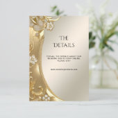 金ゴールド華美フローラ詳細エンクロージャカード エンクロージャーカード (スタンド正面)