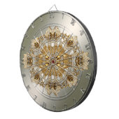 金ゴールド華美フローラ ダーツボード (正面右)