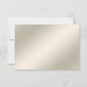 金ゴールド華美フローラRSVPカード 出欠カード (裏面)