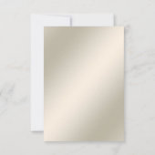 金ゴールド華美フローラRSVPカード 出欠カード (裏面)