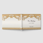 金ゴールド華美ホワイトパールズゲストブック ゲストブック (全面)