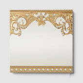 金ゴールド華美ホワイトパールズゲストブック ゲストブック (裏面)