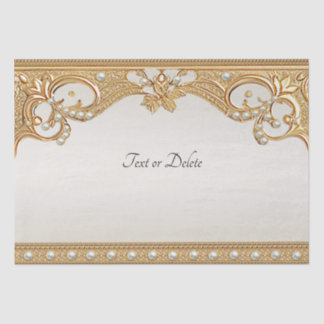 金ゴールド華美ホワイトパールティッシュペーパー 薄葉紙