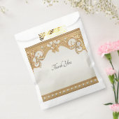 金ゴールド華美ホワイトパールバッグ フェイバーバッグ (封をした状態)