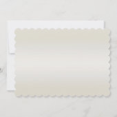 金ゴールド華美ホワイトパール日付カードを保存 セーブザデート (裏面)