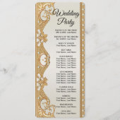 金ゴールド華美ホワイトパール結婚式 プログラム