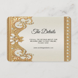 金ゴールド華美ホワイトパール詳細エンクロージャカード エンクロージャーカード