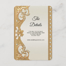 金ゴールド華美ホワイトパール詳細エンクロージャカード エンクロージャーカード