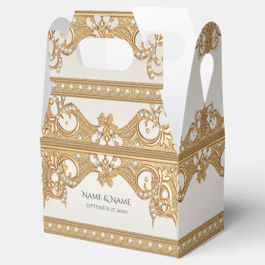 金ゴールド華美ホワイトパール賞受賞箱 フェイバーボックス (オープン)