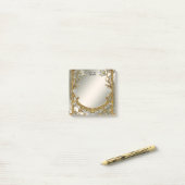 金ゴールド華美ホワイトフローラの投稿に関する注意 ポストイット (デスク上)