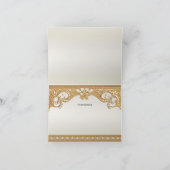 金ゴールド華美ホワイト真珠サンキューカード サンキューカード (内部)