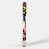 金ゴールド華美マウーブとブラックピーコックの名前 Case-Mate iPhoneケース (裏面 / 右)