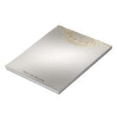 金ゴールド華美メモ帳 ノートパッド (回転)