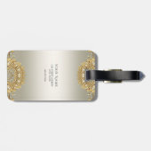 金ゴールド華美ラゲージタグ ラゲッジタグ (裏面横)
