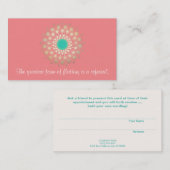 金ゴールド華美リーフマンダラピンクサンゴ紹介カード 紹介カード (正面/裏面)