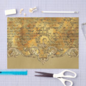 金ゴールド華美ヴィンテージ分離 薄葉紙 (クラフト)