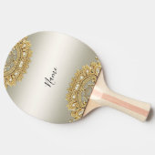 金ゴールド華美卓球ラケット 卓球ラケット (横)