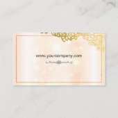 金ゴールド華美型 |スパークル 名刺 (裏面)