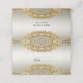 金ゴールド華美座席表 プレイスカード (外部開封)