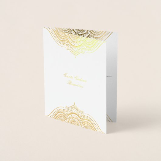 金ゴールド華美曼荼羅箔カード 箔カード (正面)