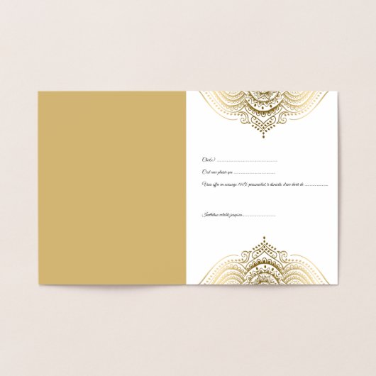 金ゴールド華美曼荼羅箔カード 箔カード (内部)